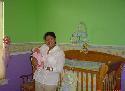 Mom & Miranda in the nursery