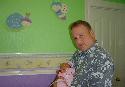 Dad & Miranda in the nursery