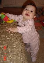 Miranda smiles for the camera 